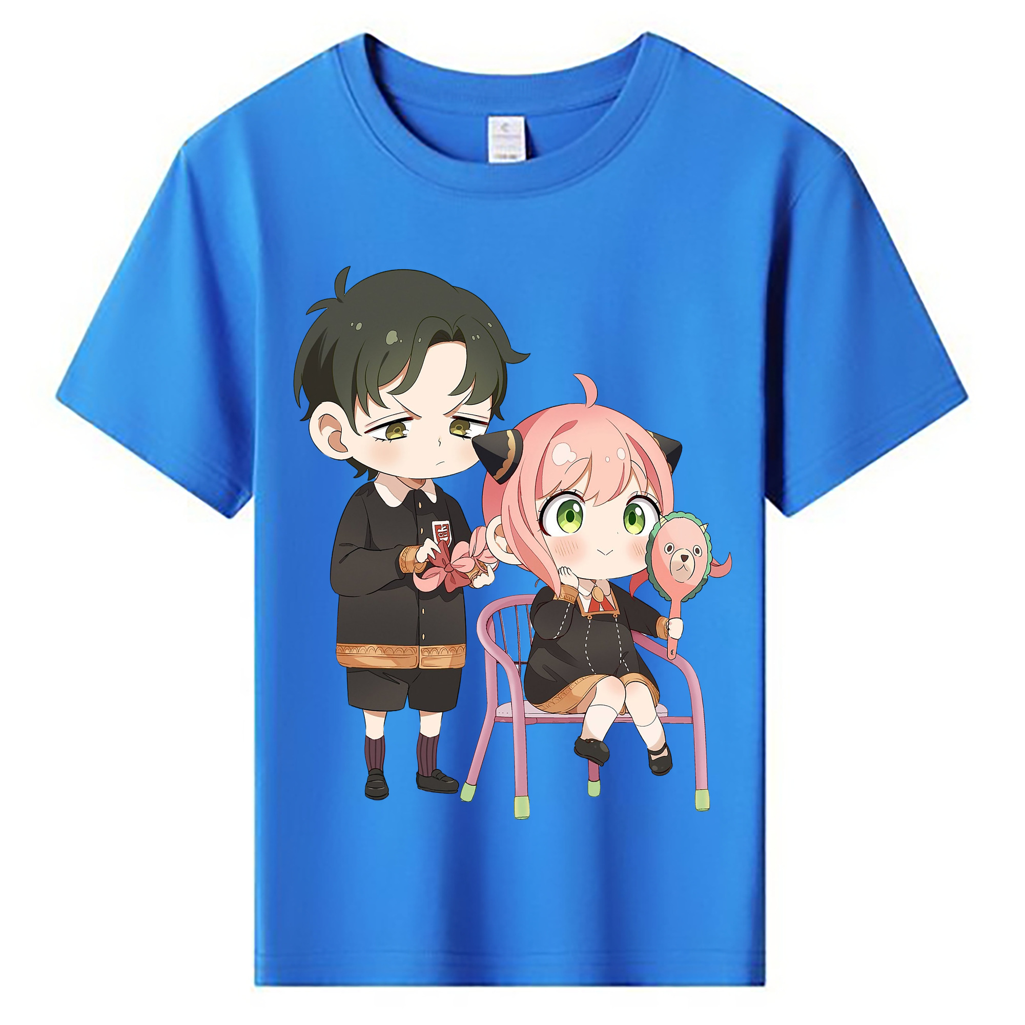 （画像用） SPY×FAMILY间谍家家酒 綿100％キッズTシャツ（フロントプリント）